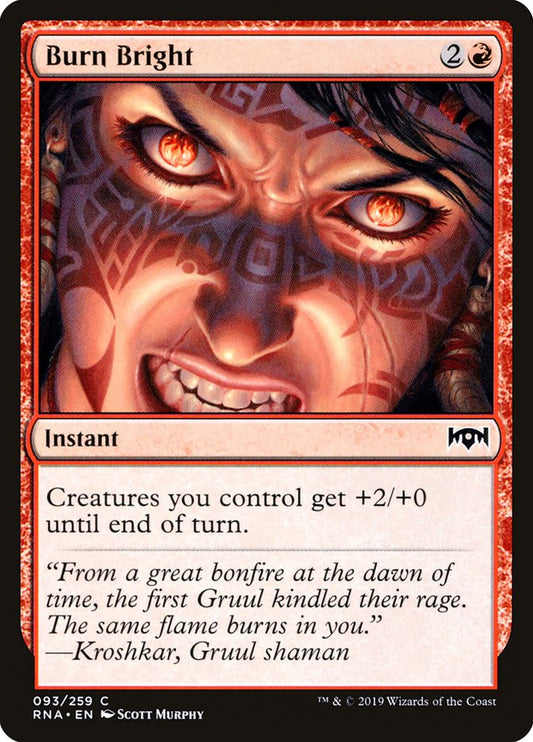 Burn Bright [Ravnica Allegiance] [Foil]