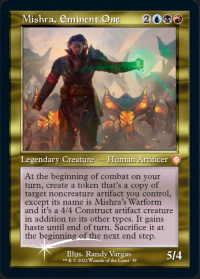 Mishra, Eminent One (039) (Retro) (Display Commander) [The Brothers' War Commander] [Foil]