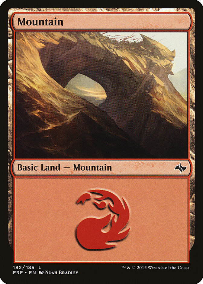 Mountain (182) [Fate Reforged] [Foil]