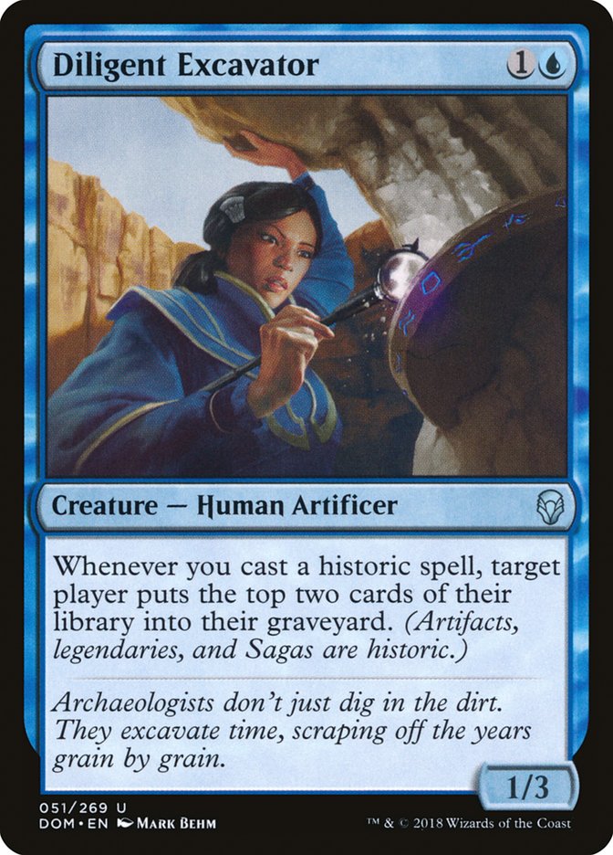 Diligent Excavator [Dominaria] [Foil]