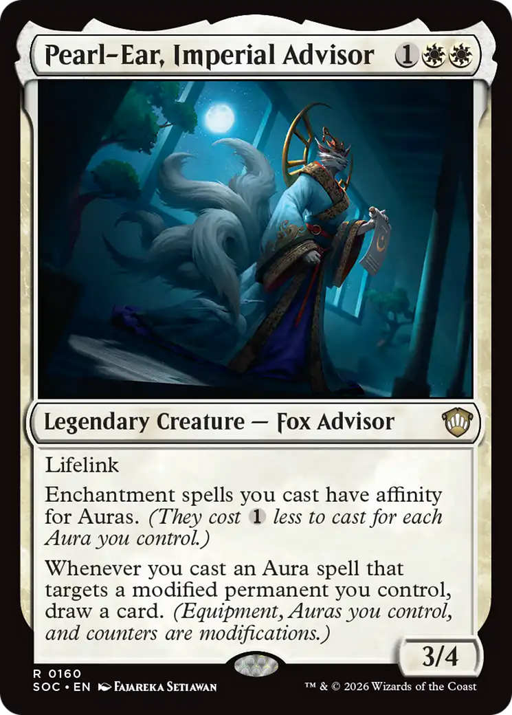 Pearl-Ear, Imperial Advisor [Secrets of Strixhaven Commander] [Foil]