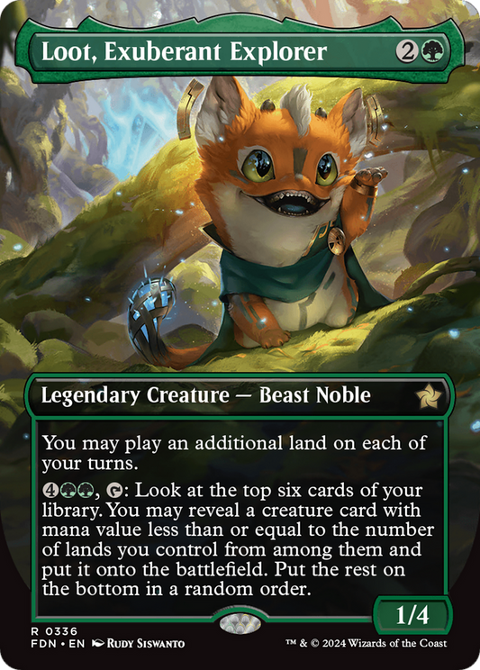 Loot, Exuberant Explorer (Borderless) [Foundations] [Foil]