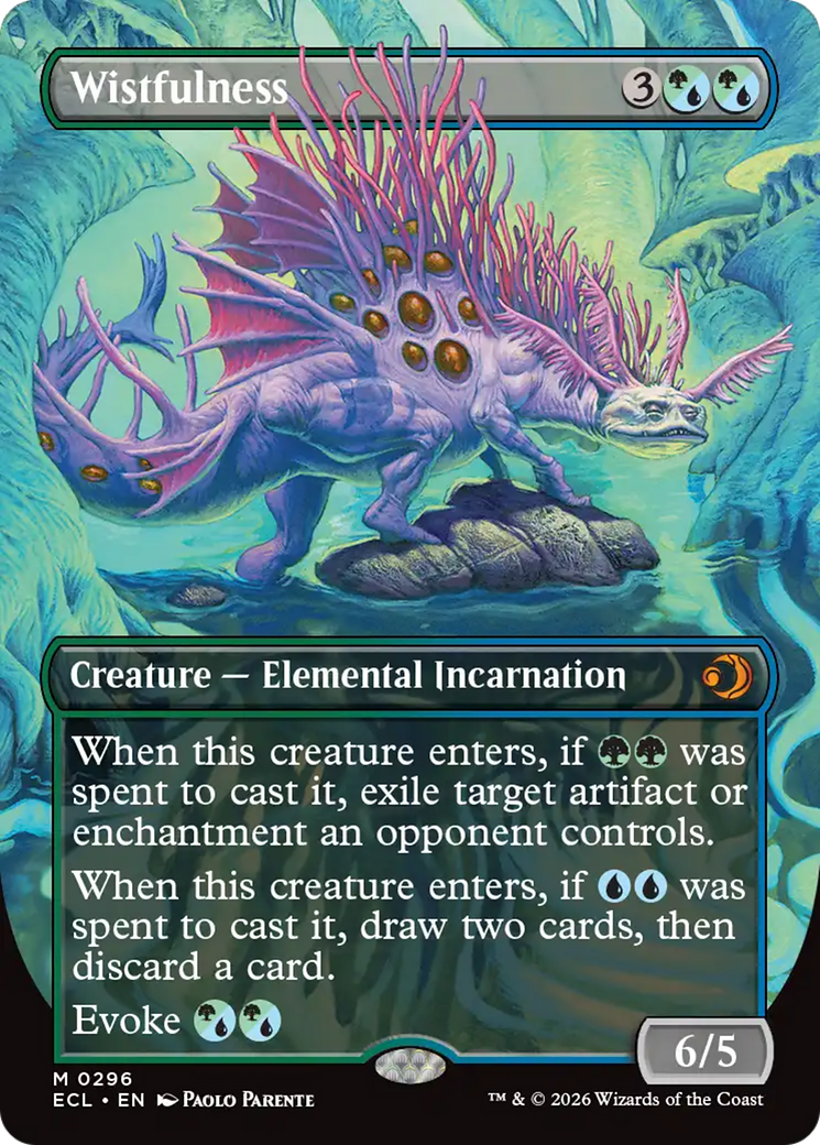 Wistfulness (Borderless) [Lorwyn Eclipsed] [Foil]