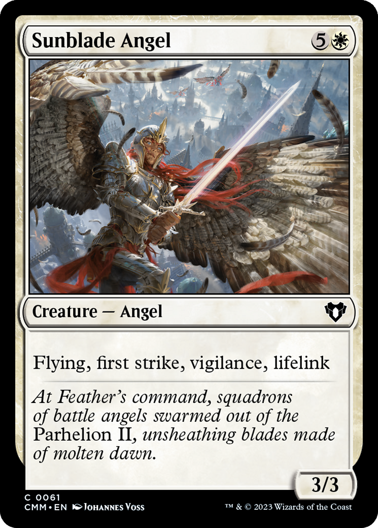 Sunblade Angel [Commander Masters] [Foil]