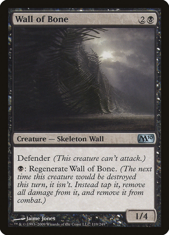 Wall of Bone [Core Set 2010] [Foil]