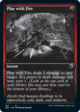 Play with Fire [Innistrad: Double Feature] [Foil]