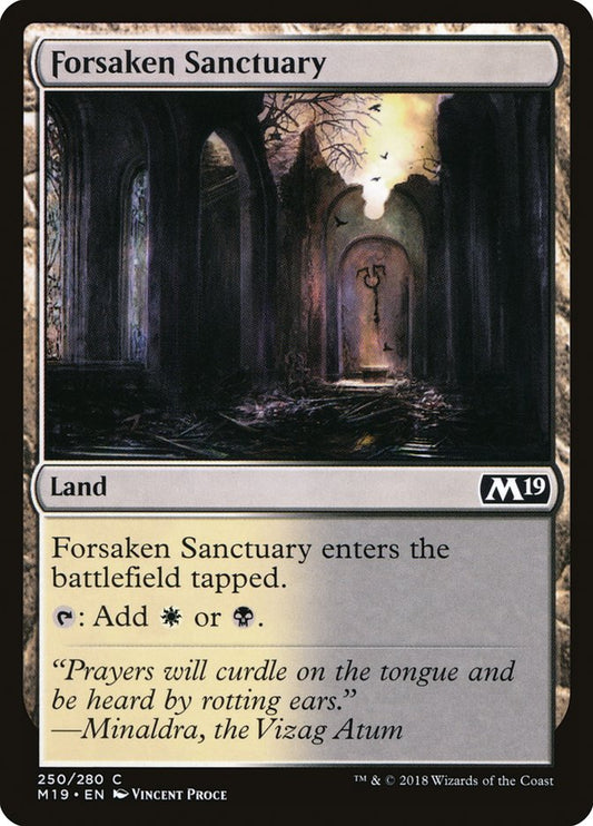 Forsaken Sanctuary [Core Set 2019] [Foil]