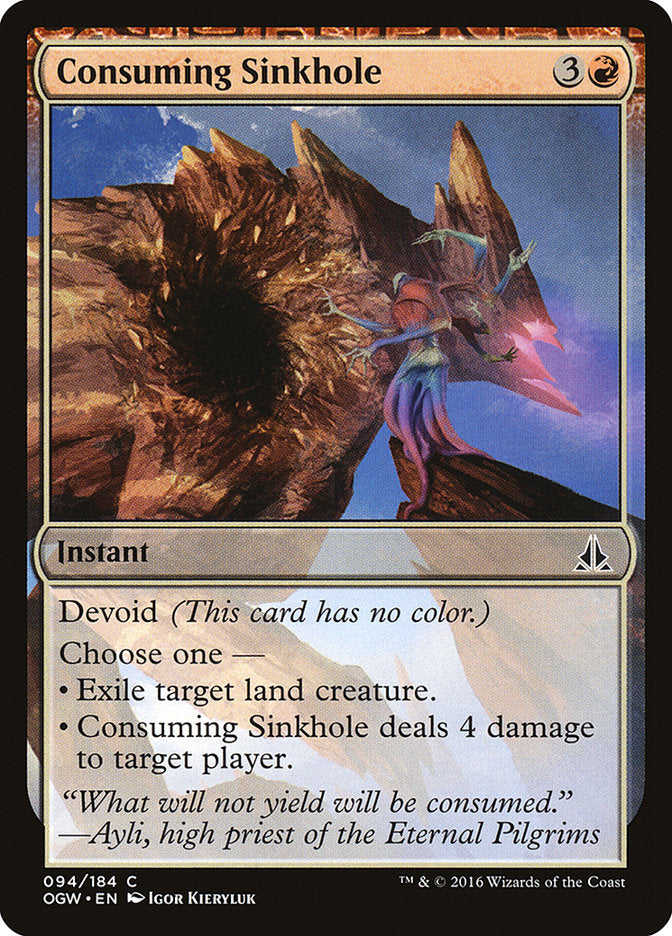 Consuming Sinkhole [Oath of the Gatewatch] [Foil]