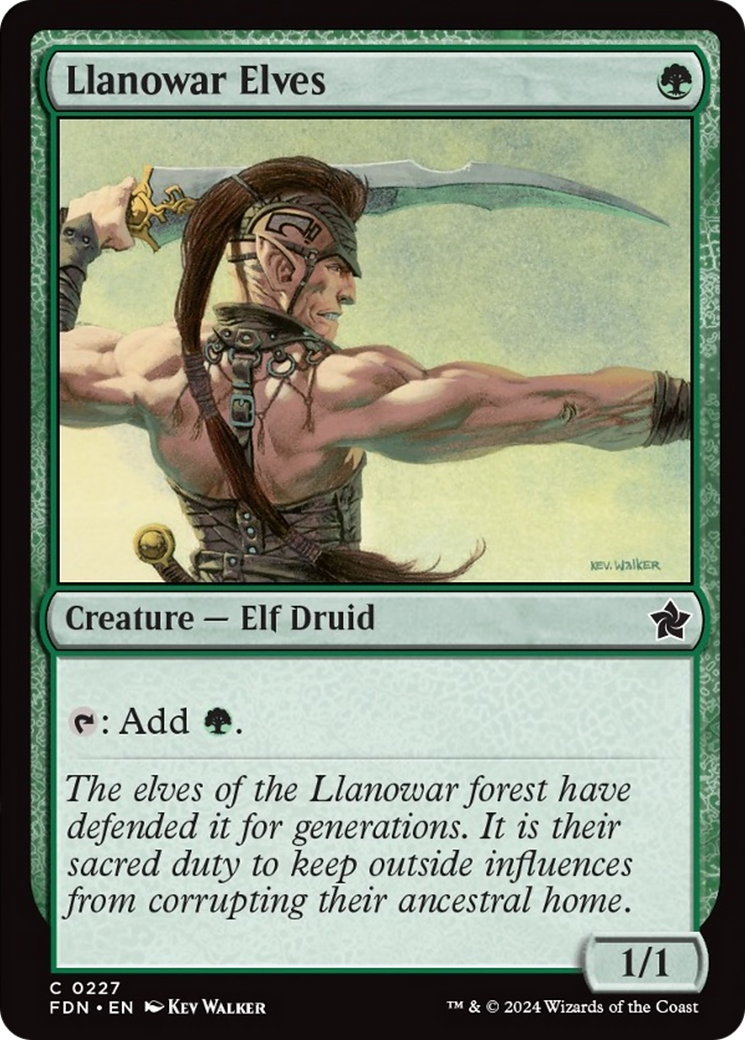 Llanowar Elves [Foundations] [Foil]