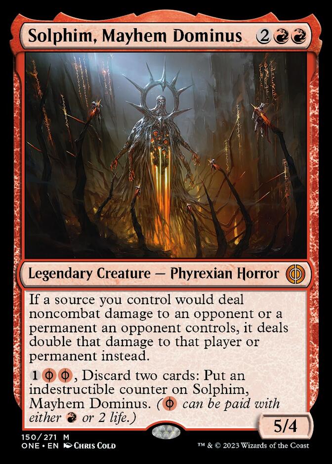 Solphim, Mayhem Dominus [Phyrexia: All Will Be One] [Foil]
