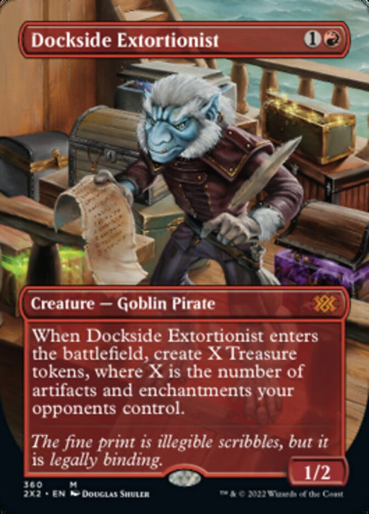 Dockside Extortionist (Borderless Alternate Art) [Double Masters 2022] [Foil]
