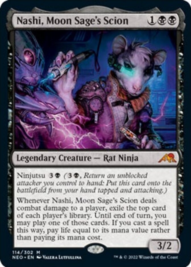 Nashi, Moon Sage's Scion [Kamigawa: Neon Dynasty] [Foil]
