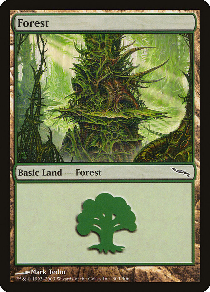 Forest (303) [Mirrodin] [Foil]