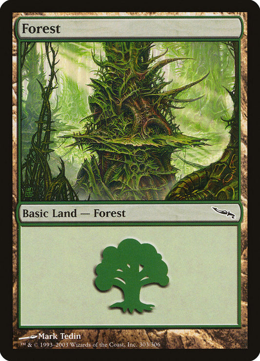 Forest (303) [Mirrodin] [Foil]