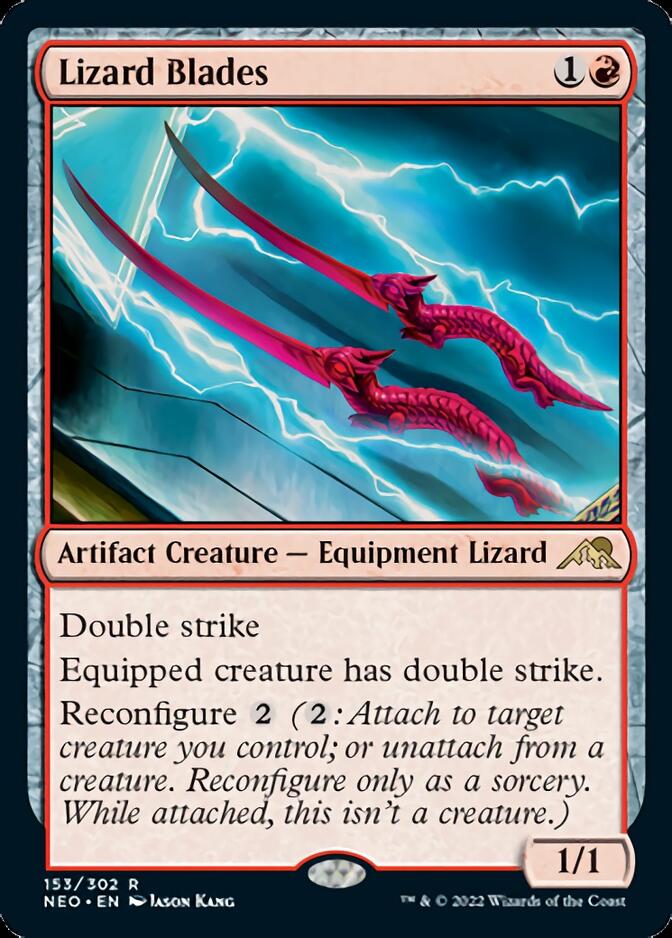 Lizard Blades [Kamigawa: Neon Dynasty] [Foil]