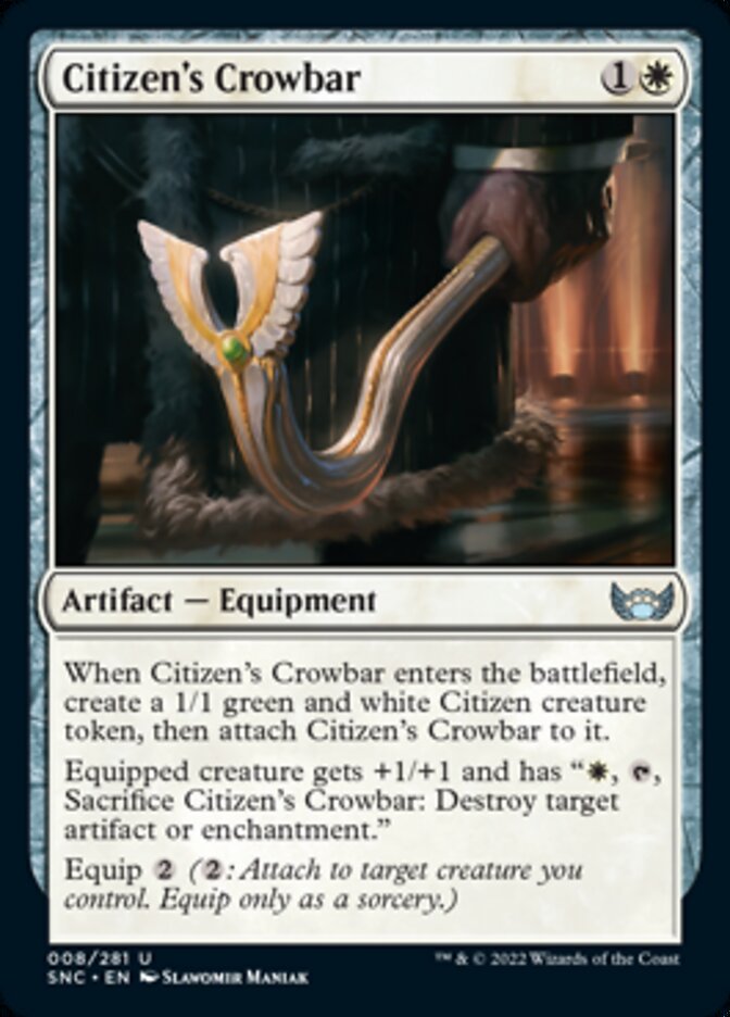 Citizen's Crowbar [Streets of New Capenna] [Foil]