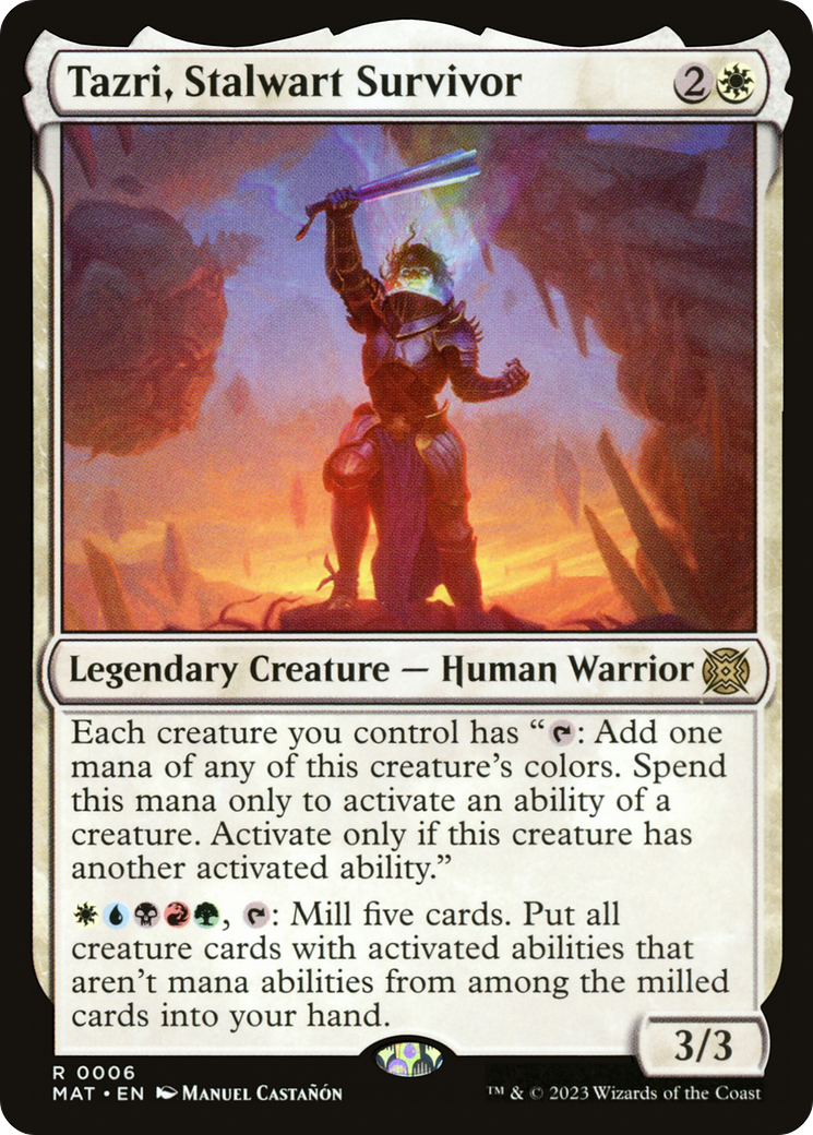 Tazri, Stalwart Survivor [March of the Machine: The Aftermath] [Foil]