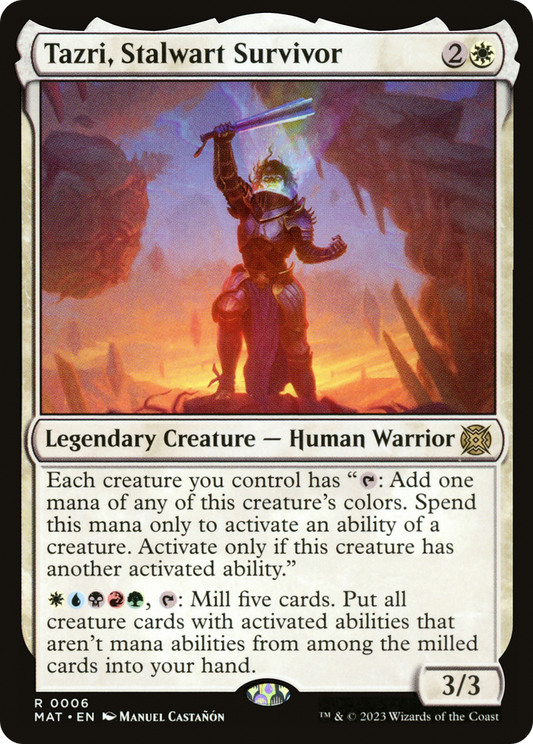 Tazri, Stalwart Survivor [March of the Machine: The Aftermath] [Foil]