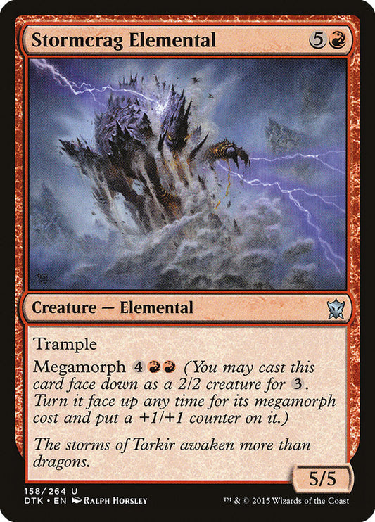 Stormcrag Elemental [Dragons of Tarkir] [Foil]