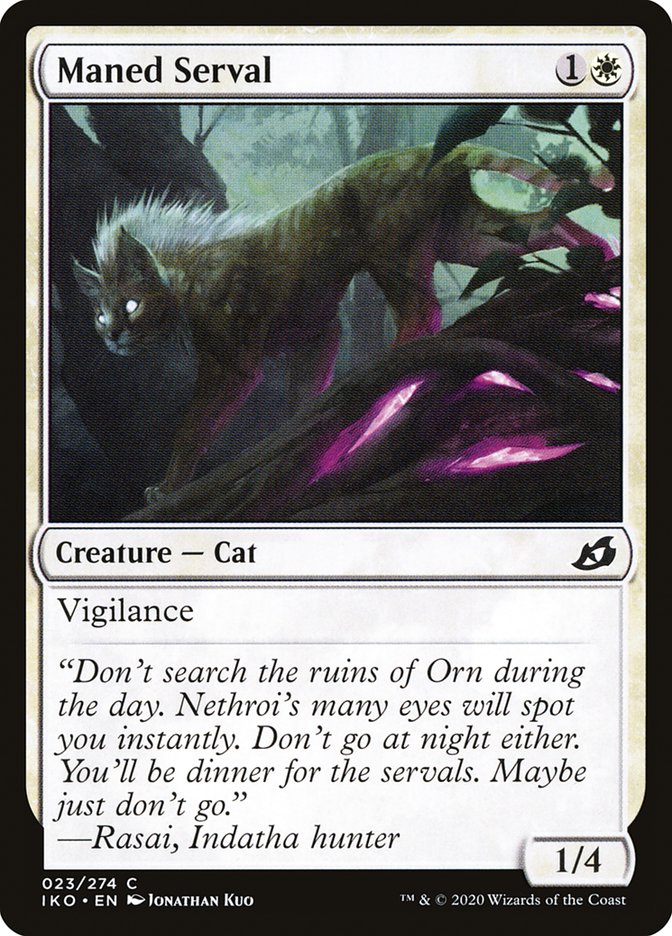 Maned Serval [Ikoria: Lair of Behemoths] [Foil]
