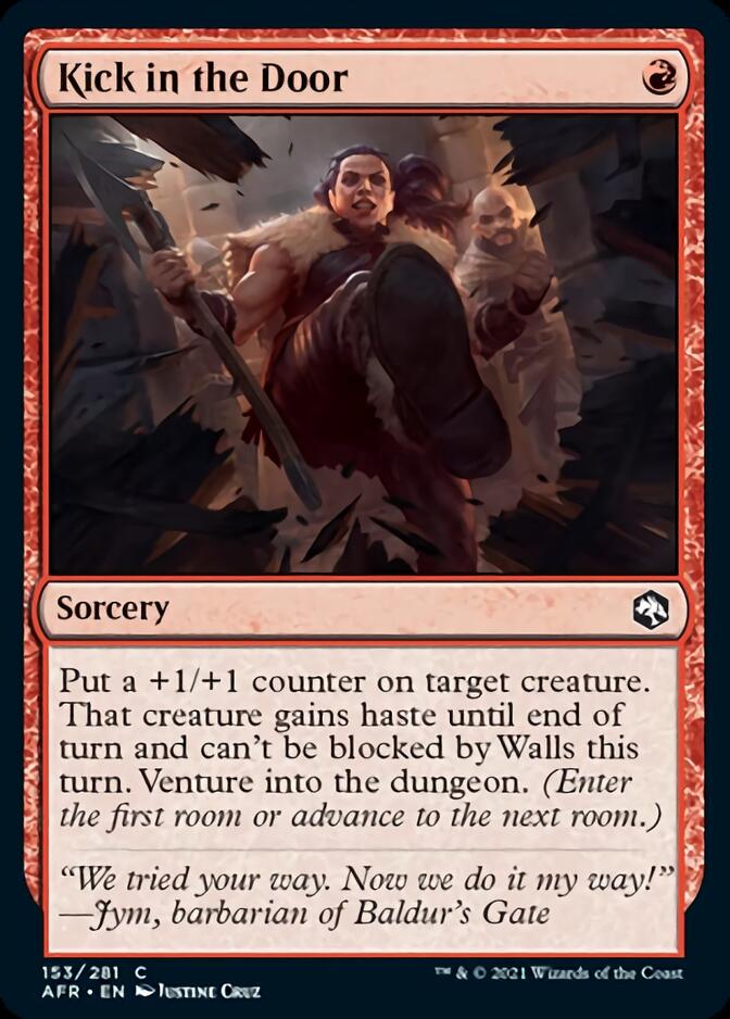 Kick in the Door [Dungeons & Dragons: Adventures in the Forgotten Realms] [Foil]
