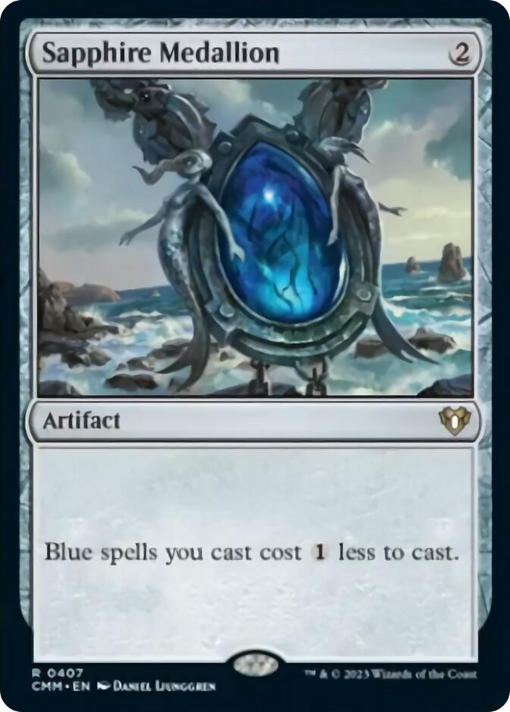 Sapphire Medallion [Commander Masters] [Foil]
