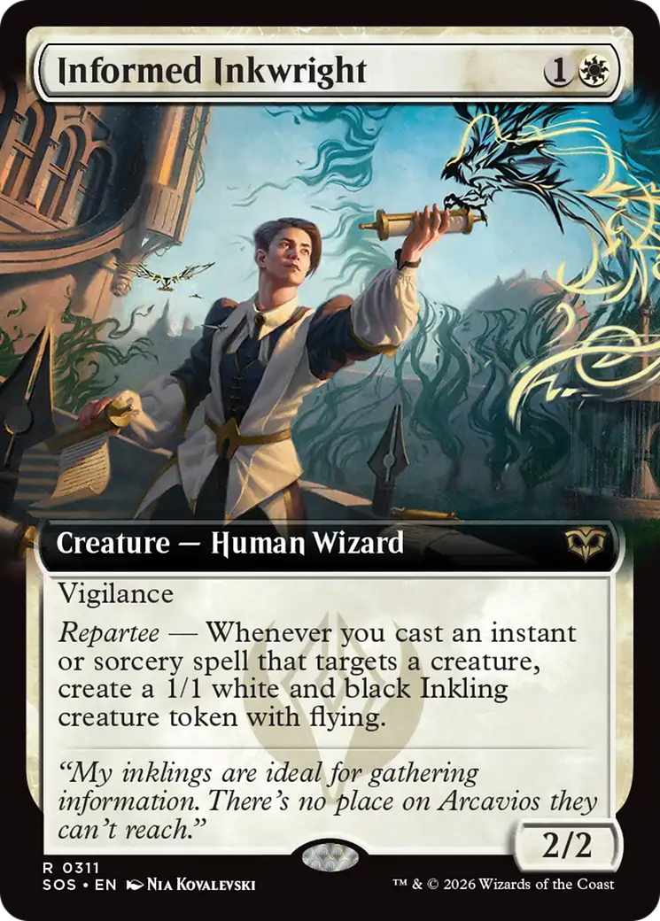 Informed Inkwright (Extended Art) [Secrets of Strixhaven] [Foil]