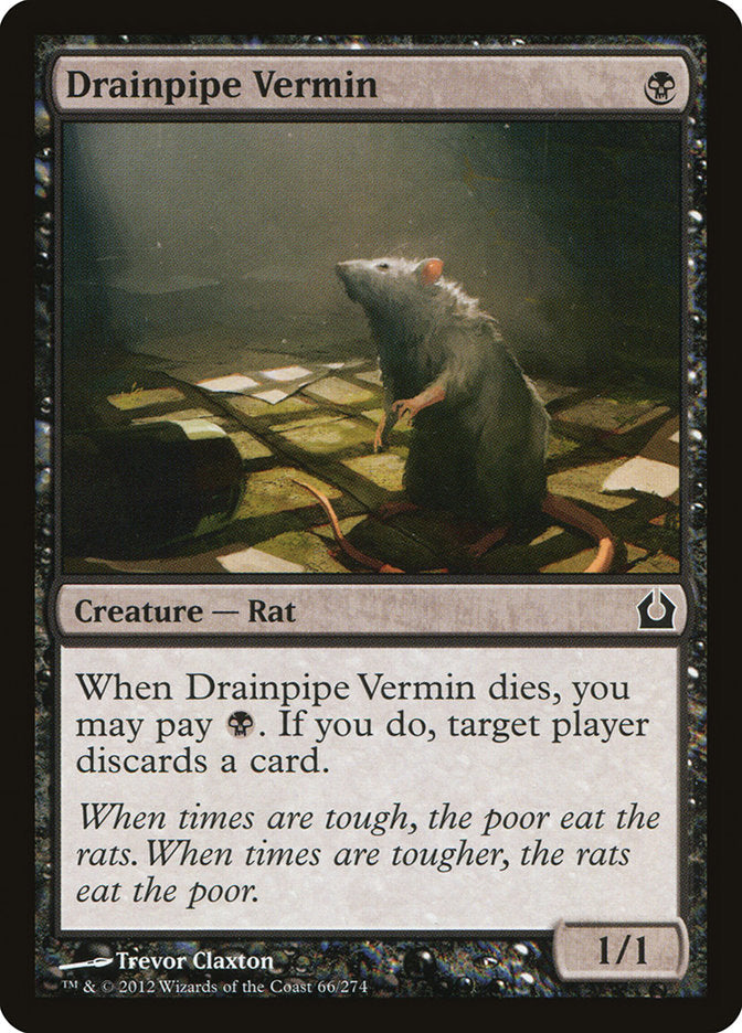 Drainpipe Vermin [Return to Ravnica] [Foil]