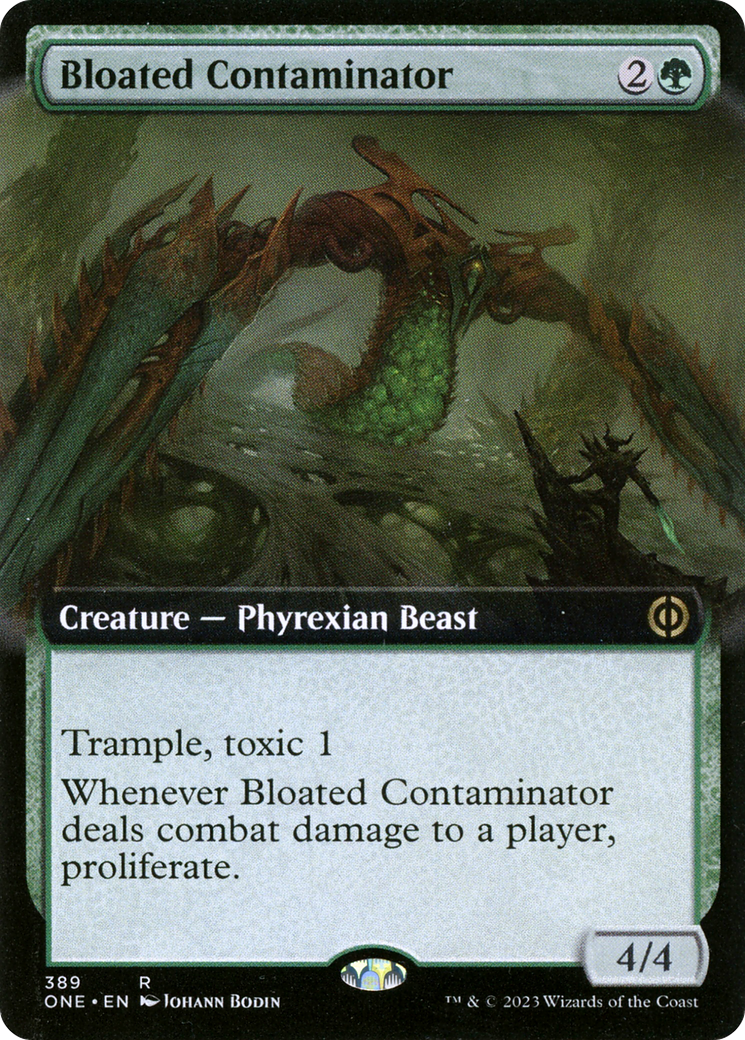 Bloated Contaminator (Extended Art) [Phyrexia: All Will Be One] [Foil]