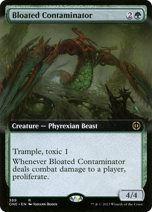 Bloated Contaminator (Extended Art) [Phyrexia: All Will Be One] [Foil]