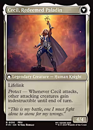 Cecil, Dark Knight // Cecil, Redeemed Paladin [FINAL FANTASY] [Foil]