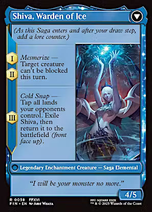 Jill, Shiva's Dominant // Shiva, Warden of Ice (Extended Art) [FINAL FANTASY]