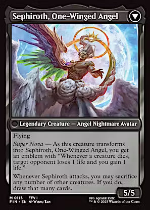 Sephiroth, Fabled SOLDIER // Sephiroth, One-Winged Angel (Extended Art) [FINAL FANTASY] [Foil]