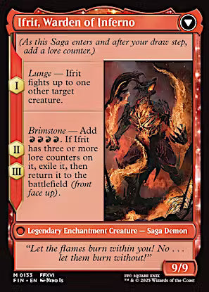 Clive, Ifrit's Dominant // Ifrit, Warden of Inferno [FINAL FANTASY] [Foil]