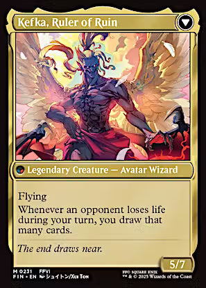 Kefka, Court Mage // Kefka, Ruler of Ruin (Extended Art) [FINAL FANTASY] [Foil]