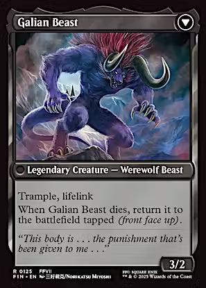 Vincent Valentine // Galian Beast (Extended Art) [FINAL FANTASY] [Foil]