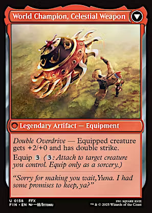 Sidequest: Play Blitzball // World Champion, Celestial Weapon [FINAL FANTASY] [Foil]