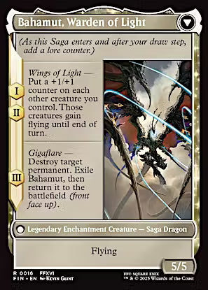 Dion, Bahamut's Dominant // Bahamut, Warden of Light [FINAL FANTASY Prerelease Promo]