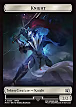Hero (0002) // Knight Double-Sided Token [FINAL FANTASY Tokens] [Foil]