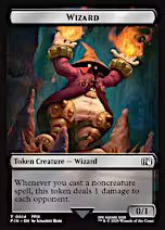 Bird (0016) // Wizard (0014) Double-Sided Token [FINAL FANTASY Tokens] [Foil]