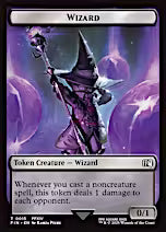 Bird (0017) // Wizard (0015) Double-Sided Token [FINAL FANTASY Tokens] [Foil]