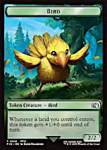 Hero (0007) // Bird (0016) Double-Sided Token [FINAL FANTASY Tokens]