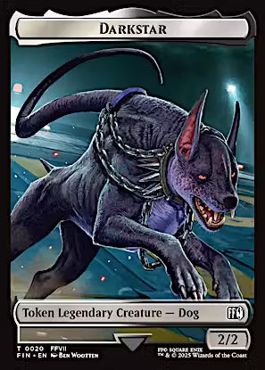Angelo // Darkstar Double-Sided Token [FINAL FANTASY Tokens] [Foil]