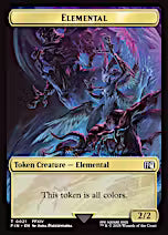 Hero (0009) // Elemental Double-Sided Token [FINAL FANTASY Tokens] [Foil]
