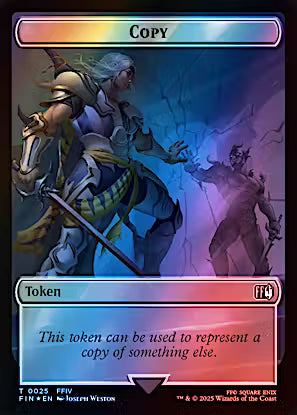 Copy (0025) // Moogle (0034) Double-Sided Token (Surge Foil) [FINAL FANTASY Tokens]