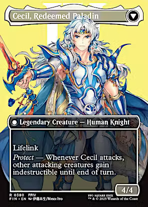 Cecil, Dark Knight // Cecil, Redeemed Paladin (Borderless) [FINAL FANTASY] [Foil]