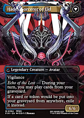 Emet-Selch, Unsundered // Hades, Sorcerer of Eld (Borderless) [FINAL FANTASY] [Foil]