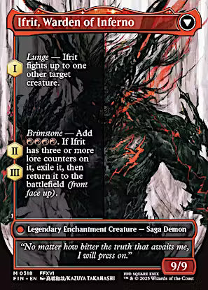 Clive, Ifrit's Dominant // Ifrit, Warden of Inferno (Borderless) (0318) [FINAL FANTASY] [Foil]