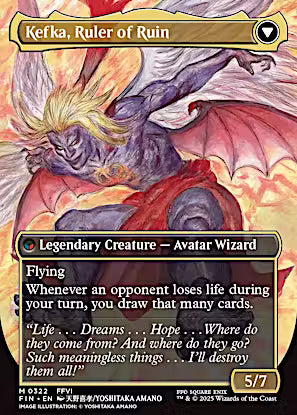 Kefka, Court Mage // Kefka, Ruler of Ruin (Borderless) (0322) [FINAL FANTASY] [Foil]