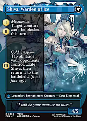 Jill, Shiva's Dominant // Shiva, Warden of Ice (Borderless) [FINAL FANTASY]